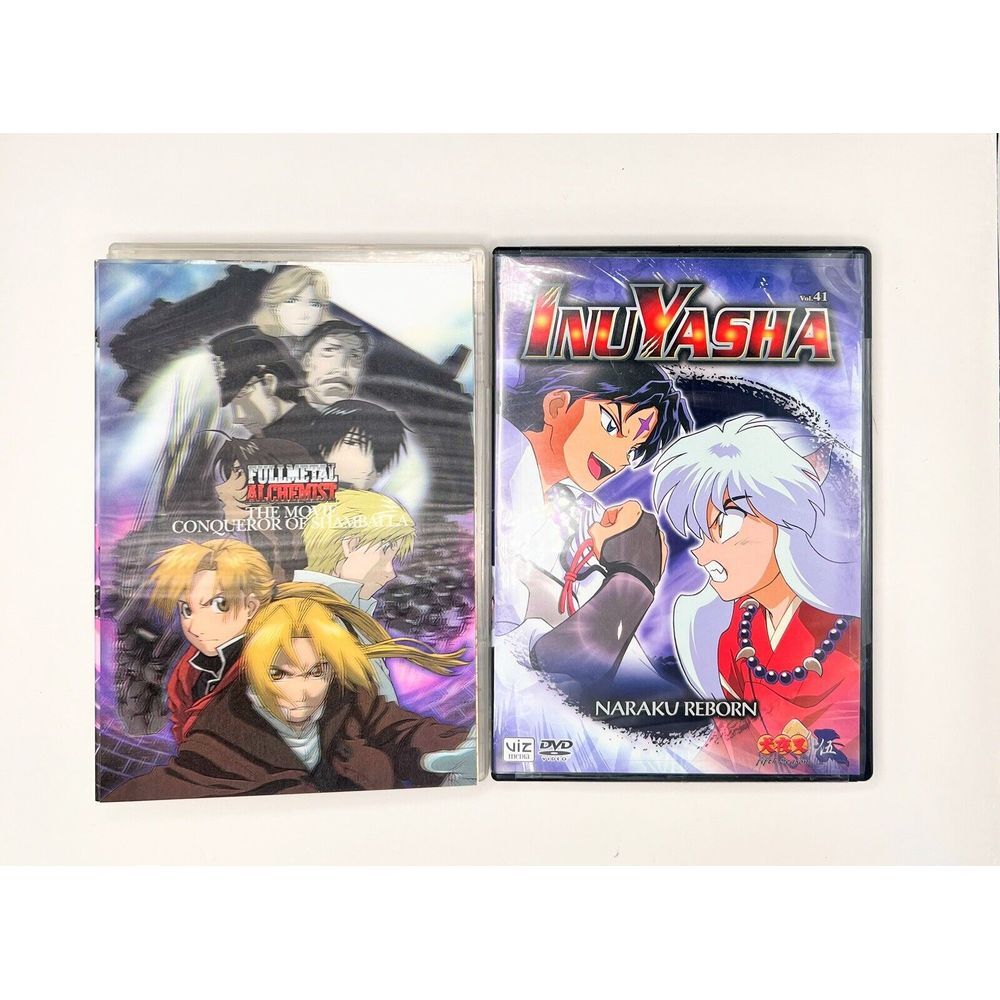 Anime DVD Set InuYasha &‎ Fullmetal Alchemist Conqueror Of Shamballa